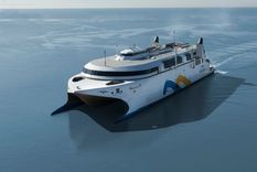 El ferry Francisco tiene capacidad para 1.000 pasajeros y 150 vehículos. Foto: X Buquebus