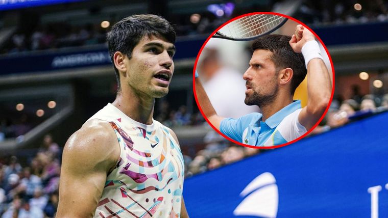 Alcaraz y una advertencia a Djokovic en el US Open Foto: EFE