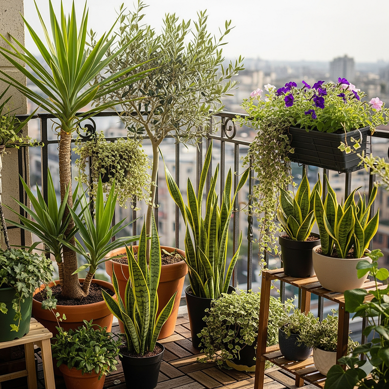 Las mejores plantas para el balcón. Fuente: Freepik.