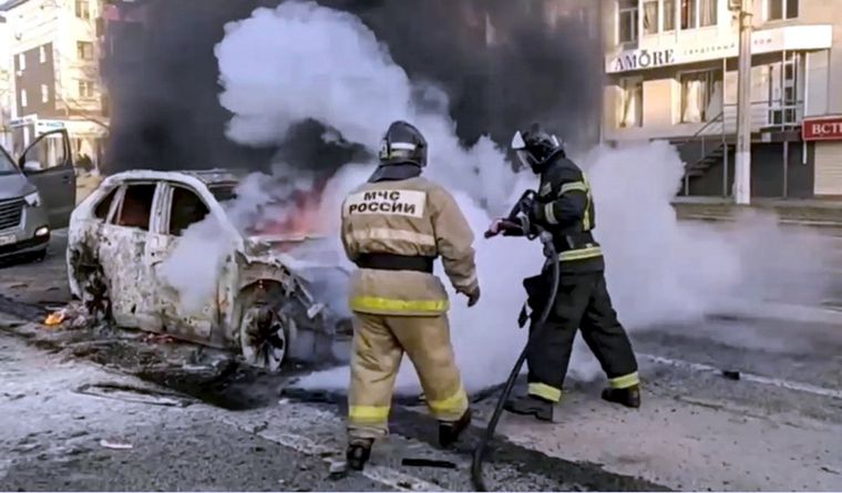 Bélgorod, muchas veces atacada por las fuerzas ucranianas. Foto: Efe.