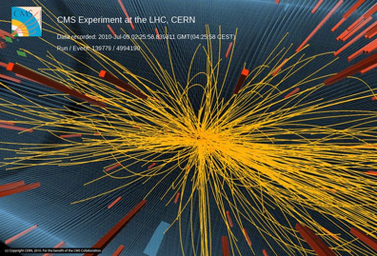 La imagen oficial del hallazgo. Foto: Cern