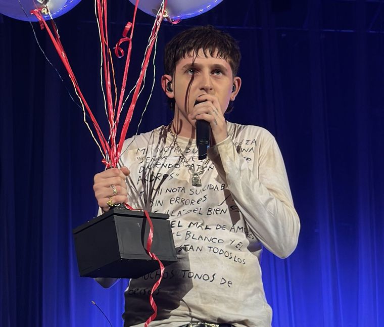 Dillom se presentó en el Luna Park con entradas agotadas. Foto: Gabriel Sotelo