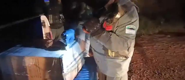 El cabo primero de Gendarmería Nacional fue detenido con 300 kilos de cocaína Foto: captura video