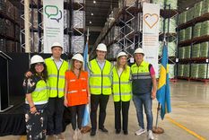 la empresa de higiene que fabrica las marcas calipso y nosotras inauguro un nuevo centro logistico