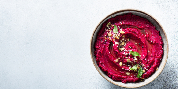 Hummus de remolacha Foto: Shutterstock
