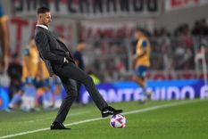 Demichelis definiría el domingo mismo si Borja será parte del plantel que firmará planilla para jugar el Superclásico ante Boca Foto: Télam