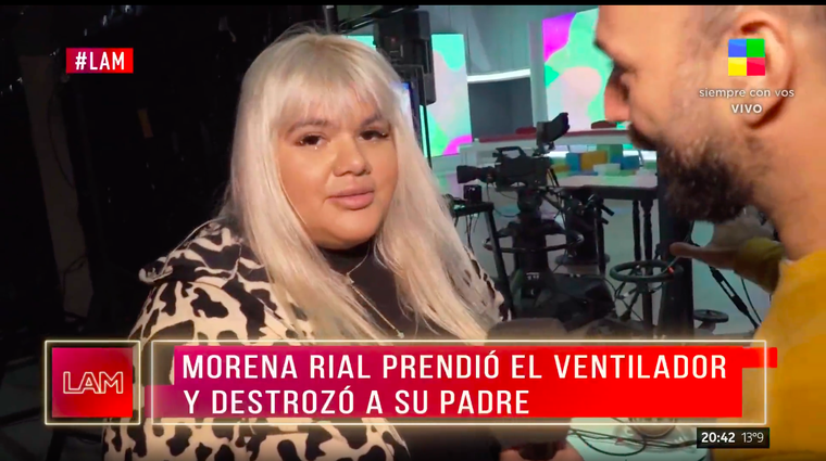 Morena Rial volvió a apuntar contra su padre, Jorge Rial. Foto: Imagen de América TV