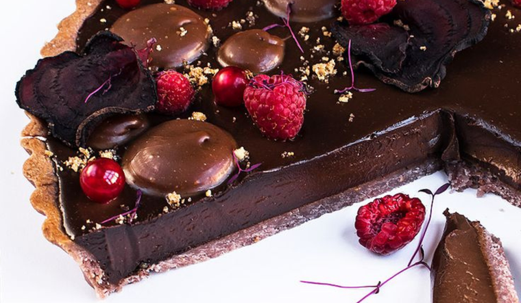 Tarta de chocolate y frambuesas: Un postre super sofisticado y fácil de preparar Foto: Pinterest