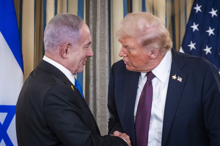 Trump anunció que habrá un alto al fuego luego de la reunión que mantuvo junto a Netanyahu este lunes.