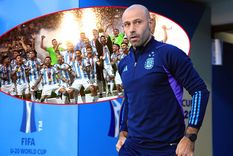 Mascherano no podrá contar con Enzo Fernández para los Juegos Olímpicos, pero si tendrá a Julián Álvarez, Nicolás Otamendi y Thiago Almada de los campeones del mundo. ¿Se suma Dibu? Foto: AFA y NA