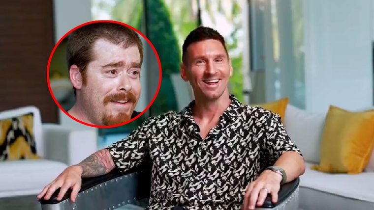 Messi y Migue Granados tuvieron un desopilante intercambio por sus tatuajes Foto: Captura Olga