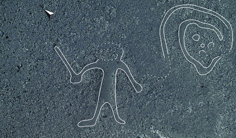 geoglifos líneas de Nazca Los geoglifos de Nazca, en Perú, fuente de misterio y admiración. Foto: Efe.