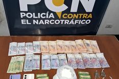 Se incautaron drogas, teléfonos celulares y dinero en efectivo Foto: Ministerio de Seguridad de Mendoza