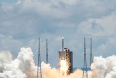 Cohete chino Lanzamiento de la misión Tianwen-1 Foto: Administración Espacial Nacional China