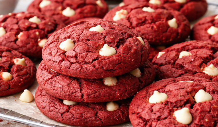 Receta de cookies red velvet Receta de cookies red velvet