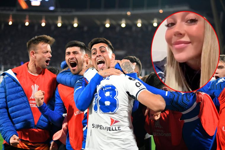 La novia de Soñora fue a la cancha, pero para alentar a Talleres.