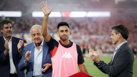 El festejo efusivo del Pity Martínez que generó bronca en los hinchas de River.