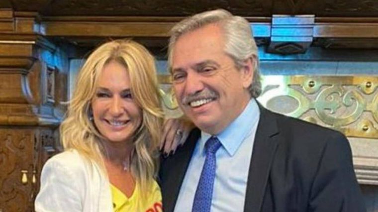 Yanina Latorre y Alberto Fernández