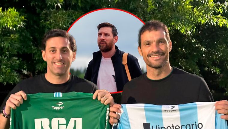 Messi jugó un rol fundamental en la decisión de Saja de sumarse a Milito. Foto: @sajasebastian y @leomessi