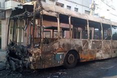 Así quedó el vehículo tras la explosión