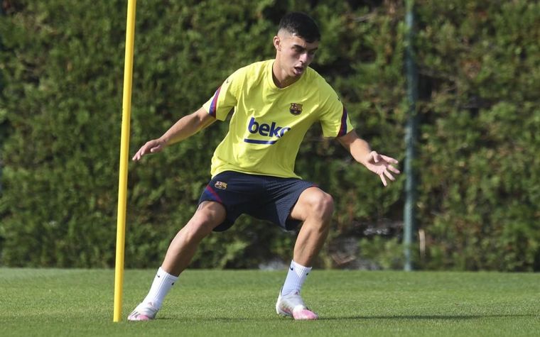 Pedri fue presentado en el Barça. Foto: DPA