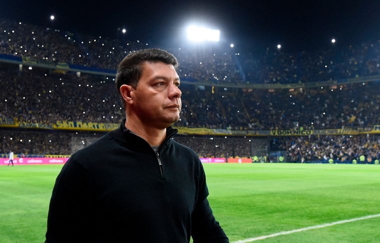 Sebastián Battaglia analizó la gestión de Riquelme en Boca.