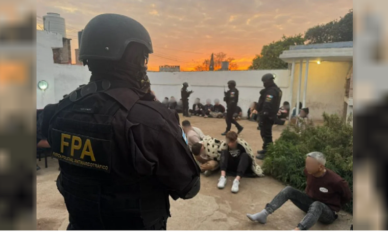 Parte de la banda capturada Foto: Ministerio Público Fiscal de Córdoba