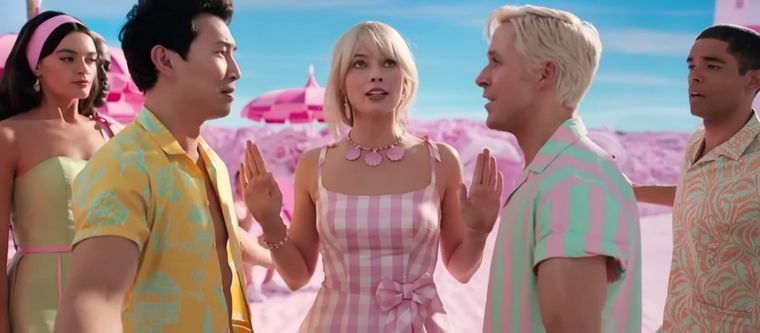 Barbie fue la película más vista del fin de semana. Foto: Captura de pantalla.
