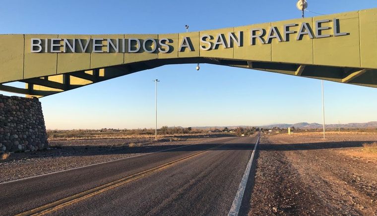 San Rafael Arco de ingreso al departamento Foto: Facebook San Rafael Arco de ingreso al departamento Foto: Facebook
