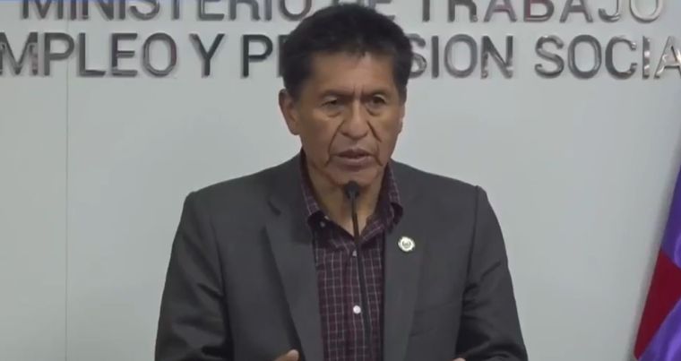 ministro de trabajo bolivia édgar morales