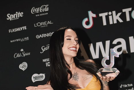 El increíble look de La Joaqui en los TikTok Awards. Foto: Instagram