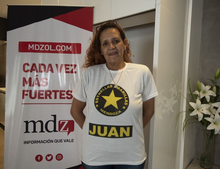 Carina Quevedo, referente de Estrellas Amarillas en Mendoza. Foto: Rodrigo DAngelo / MDZ