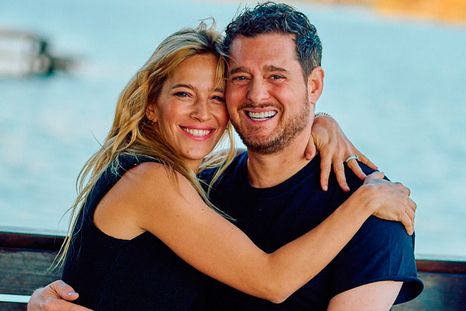 Lopilato y Bublé, en la imagen Foto: Instagram de Lousiana Lopilato.