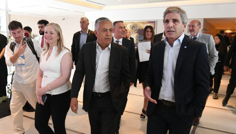 La máxima figura de la semana vendimial fue Luis Caputo. Foto: ALF PONCE MERCADO / MDZ