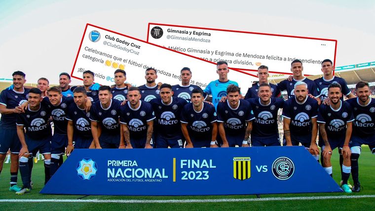 Independiente Rivadavia es de Primera: la reacción de Godoy Cruz y Gimnasia Foto: Télam