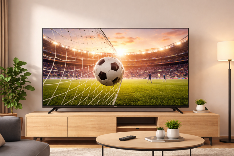 El televisor Philips apuesta por imagen 4K, HDR y funciones gaming para disfrutar cada partido.