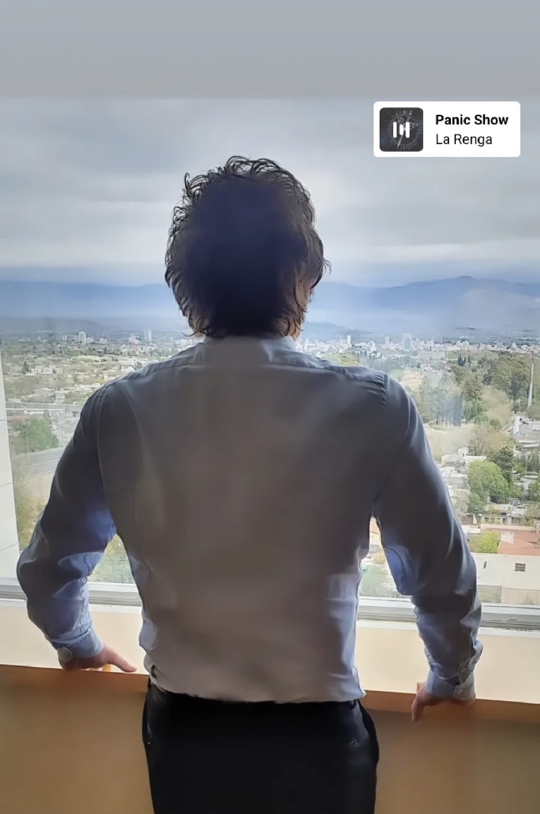 Un paisaje de Mendoza contemplado por Milei. ¿Dónde está? Foto: Instagram Javier Milei