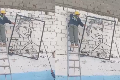 La obra de Eva Perón, donada por Alejandro Marmo a la Villa 31. La obra de Eva Perón, donada por Alejandro Marmo a la Villa 31.