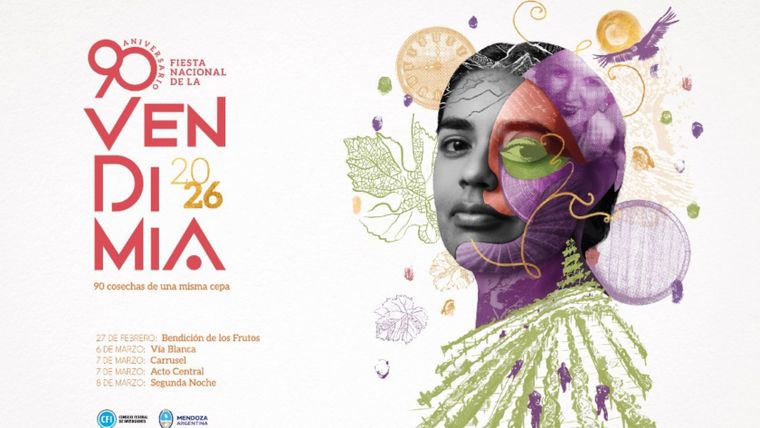 90 cosechas de una misma cepa, es el nombre que lleva la edición de este año de la Fiesta Nacional de la Vendimia. 90 cosechas de una misma cepa, es el nombre que lleva la edición de este año de la Fiesta Nacional de la Vendimia.