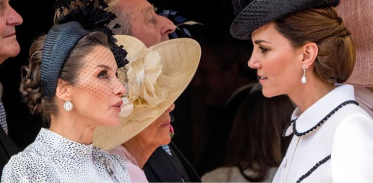 La reina Letizia y Kate Middleton son dos de las royals más bellas de Europa. Foto: https://akns-images.eonline.com/eol_images/Entire_Site/2019518/rs_600x600-190618053145-MEfr446450-017f.jpg?fit=around|1200:1200&output-quality=90&crop=1200:1200;center,top