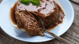 Prepará tu propio flan de chocolate.&nbsp;