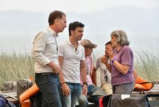 Santilli junto a Ignacio Torres en Chubut