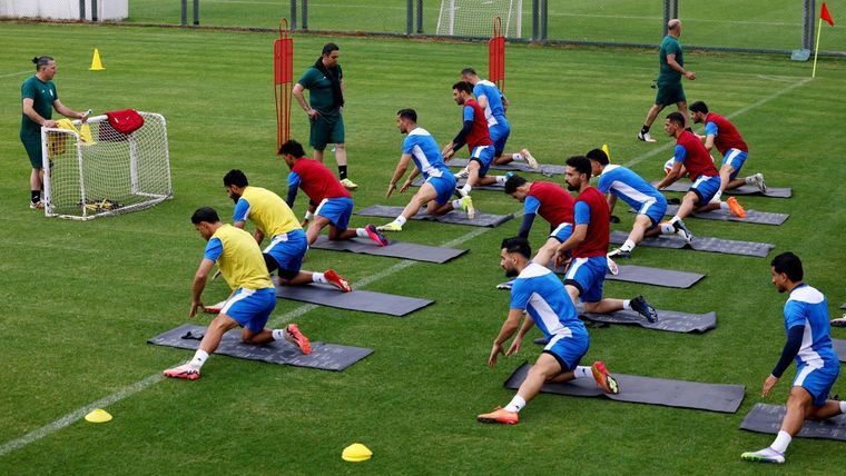 La selección de Irán ha estado entrenando en Turquía en vísperas de la Copa del Mundo.