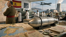 El plan nuclear para desarrollar la bomba atómica de España quedó trunco con la muerte del dictador Franco y por la necesidad de reinsertar el país en el mundo. El plan nuclear para desarrollar la bomba atómica de España quedó trunco con la muerte del dictador Franco y por la necesidad de reinsertar el país en el mundo.