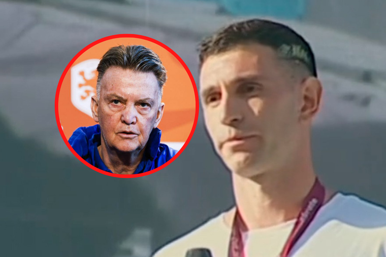 Dibu Martínez volvió a apuntar contra Van Gaal, DT de Países Bajos.