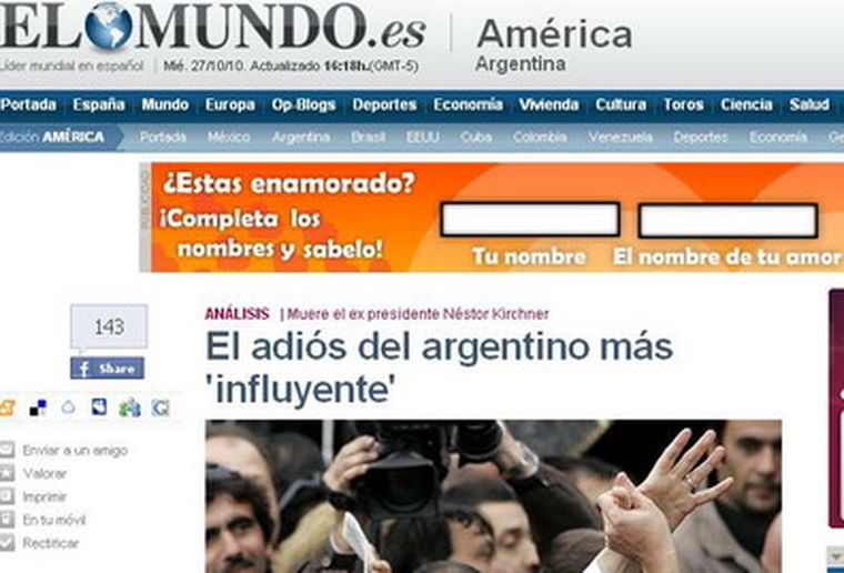 Fuerte repercusión mundial.