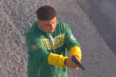 El tirador de 20 años que abrió fuego contra otro grupo de hinchas Foto: Captura de video