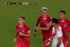 Borja increpó a Montiel luego de su festejo de gol Foto: Captura TV