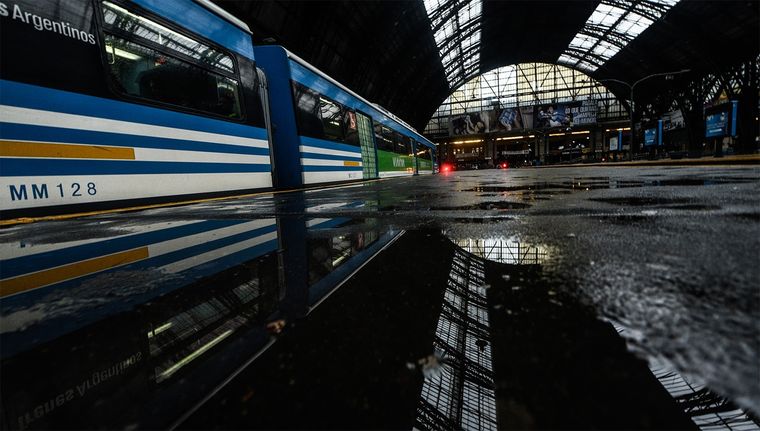 Calles anegadas en el barrio porteño de Nuñez. Foto: Juan Mateo Aberastain/MDZ