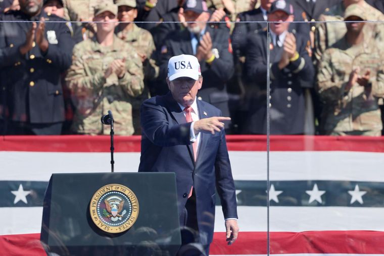 Los medios lo dejaron hablando solo a Donald Trump. Foto Efe Los medios lo dejaron hablando solo a Donald Trump. Foto Efe